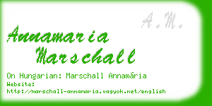 annamaria marschall business card